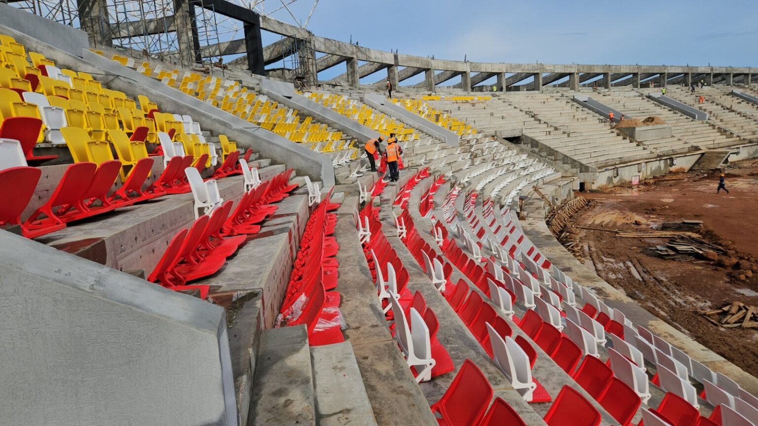Akii-Bua Olympic Stadium Nears Completion as Installation of Seats Kick-off